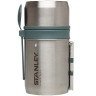 Термос для еды Stanley Mountain 0,59 л (10-01700-002), стальной с зелёной отделкой